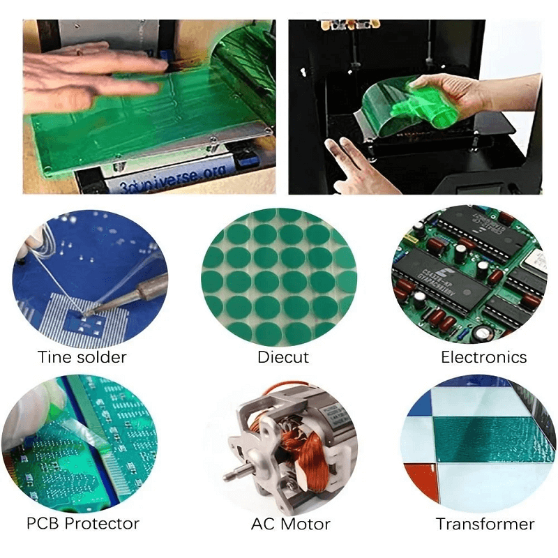green polyester tape application