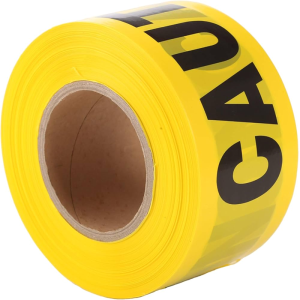 yellow warning tape