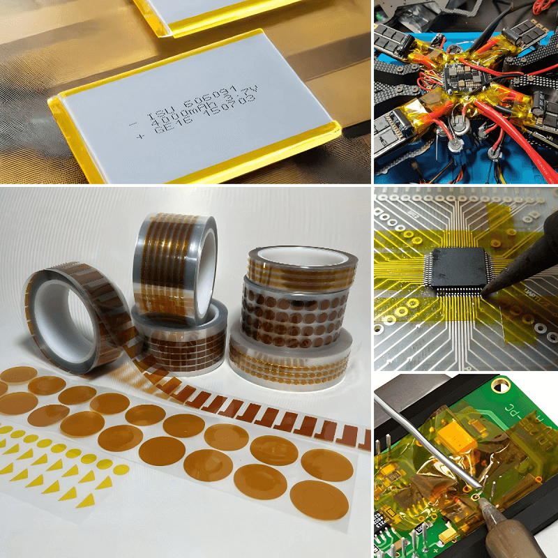 Die Cut Kapton Tape Dots Application