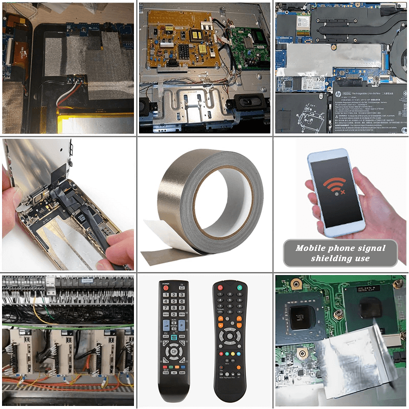 emi shielding conductive fabric tape application
