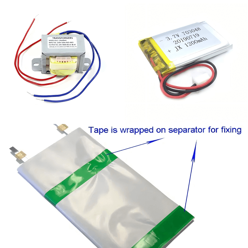 lithium battery terminal tape application